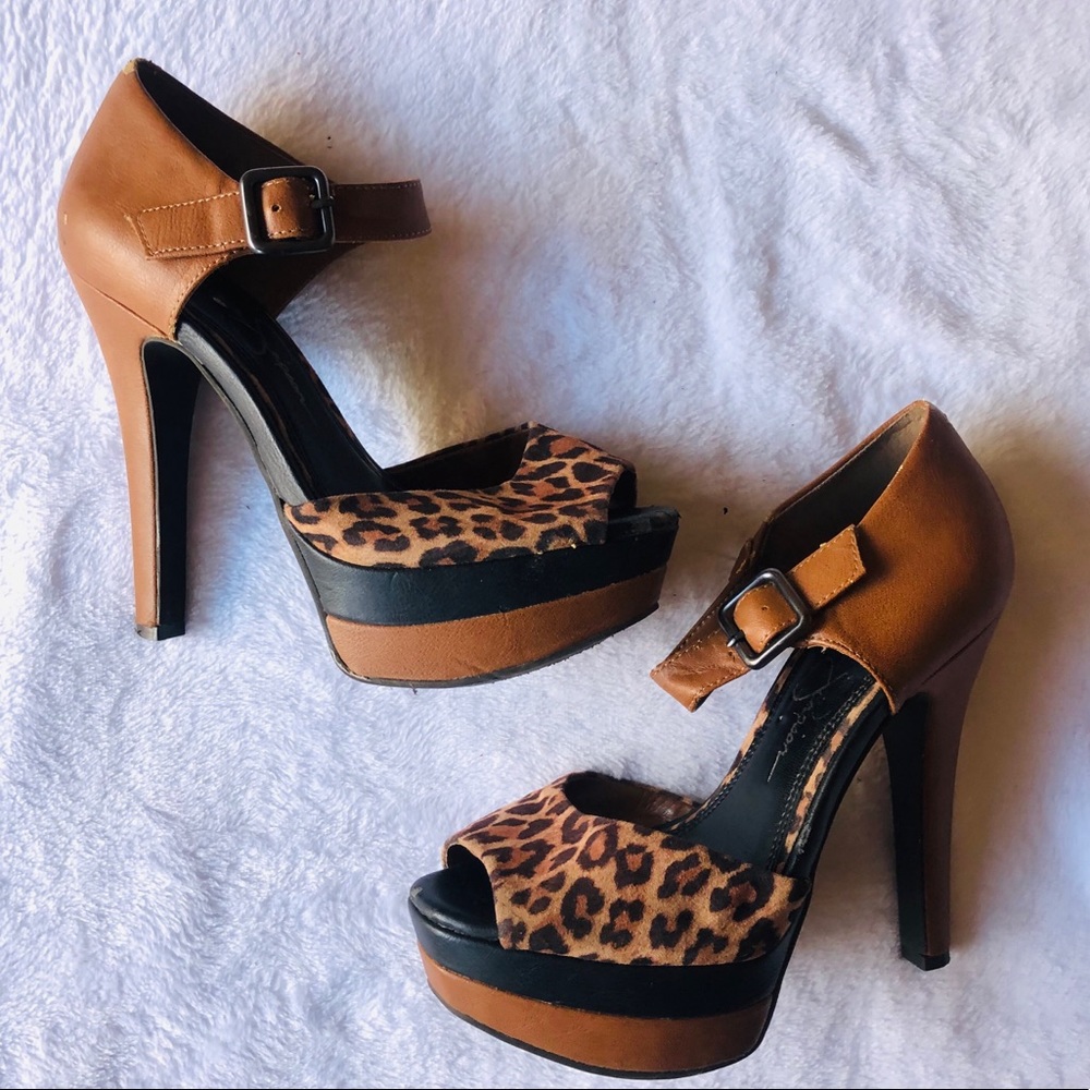 Cheetah print heels